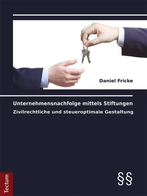 cover image of Unternehmensnachfolge mittels Stiftungen